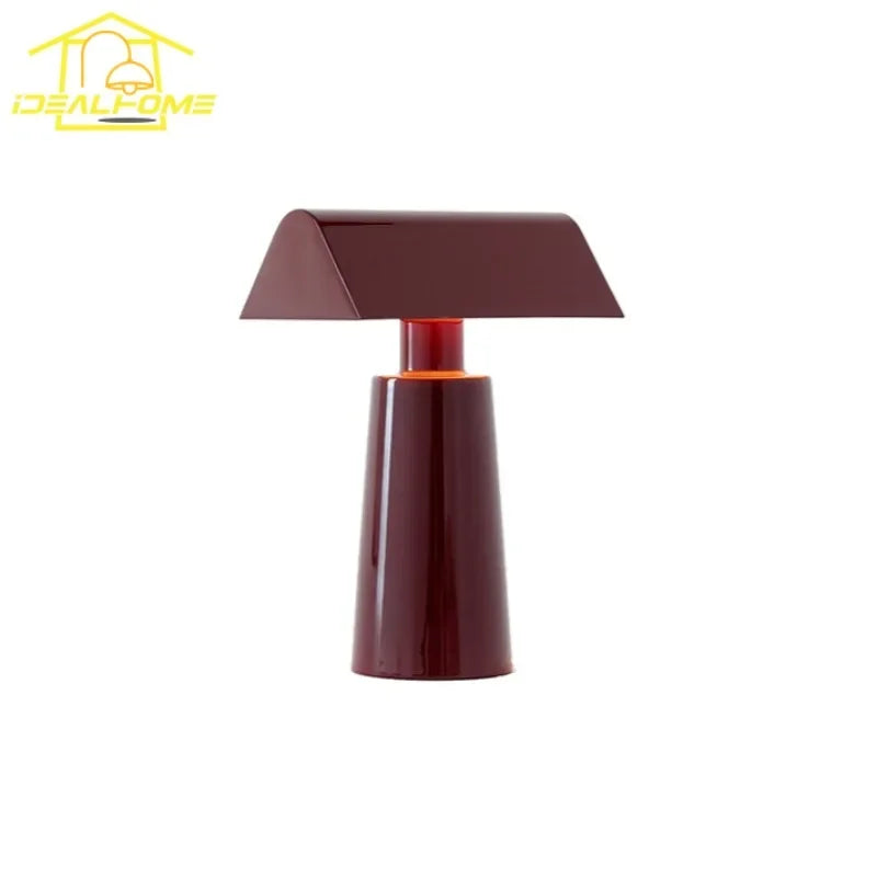 lampe table rechargeable sans fil certification ccc flux lumineux moderne rouge abs