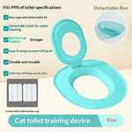 siège toilette chats rose moderne adhésif tapis propreté nettoyage animal dimension 39cm 36.5cm