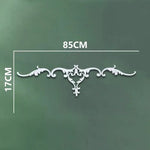 corniche d'angle ornements floraux blanc classique adhésif décoration muraleintage fixations plastique