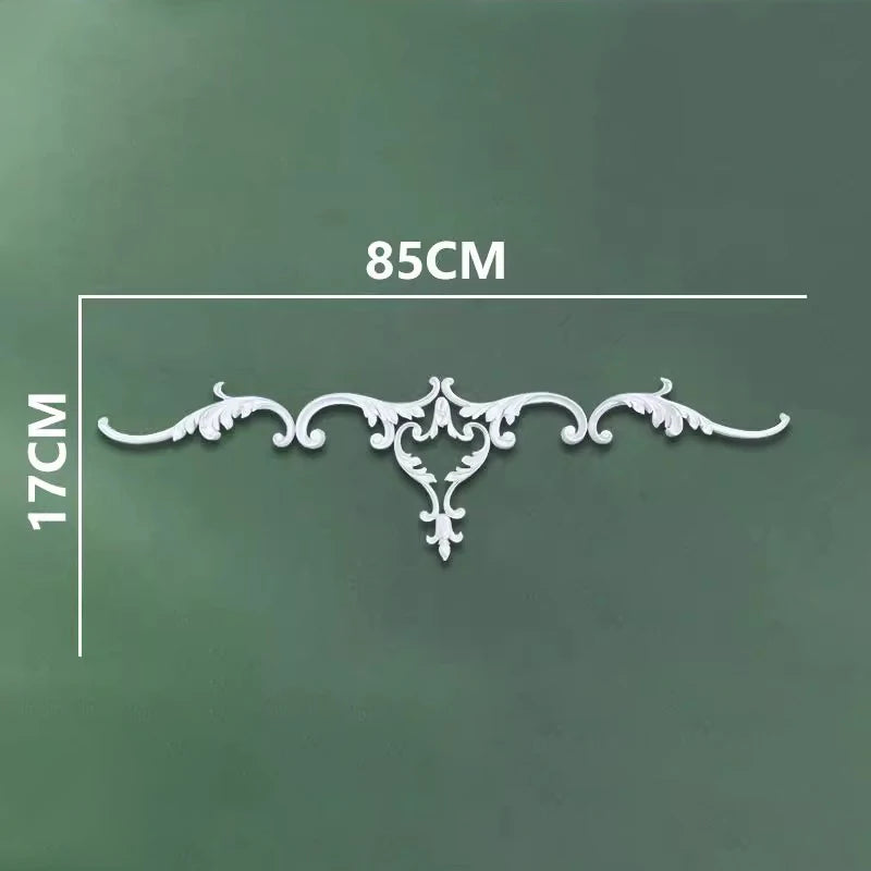 corniche d'angle ornements floraux blanc classique adhésif décoration muraleintage fixations plastique