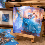autocollants décoration cartes postales motifs féeriques paysages personnages scrapbooking bricolage opaques