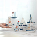 décoration nautique bateau voile blanc bleu orange marin artisanal festive anniversaire thuyền gỗ