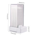 distributeur lingettes transparent moderne réutilisable adhésif blanc hygiène soins quotidien