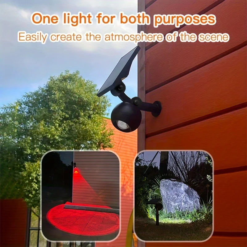 projecteur solaire extérieur led ip65 étanche noir moderne facile