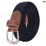 ceinture tissée élastique unisexe moderne beige noir rouge gris bleu olive