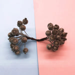 décoration noël guirlande artificielle boules rondes rouge bleu blanc marron naturel intérieur 40 pièces