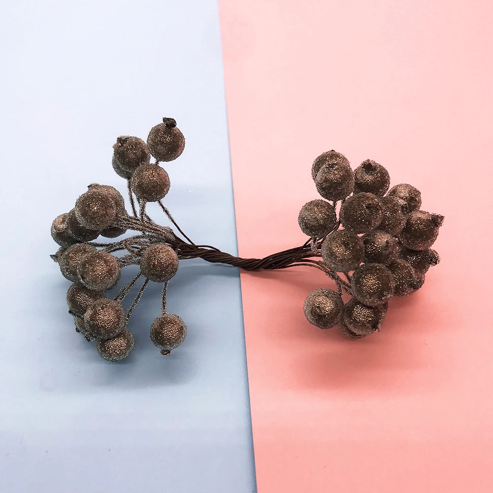 décoration noël guirlande artificielle boules rondes rouge bleu blanc marron naturel intérieur 40 pièces