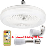 ventilateur plafonnier lampe led blanc moderne télécommande grille opacité fixations incluses