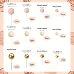 boules décoration gâteau mariage fiançailles noël saint valentin rose beige blanc or brillantes