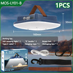 lampe camping led vert olive rechargeable moderne câble usb chargeur portatifextérieur