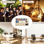 cadre photo bois My School Journey emplacements photos texte gravé rustique