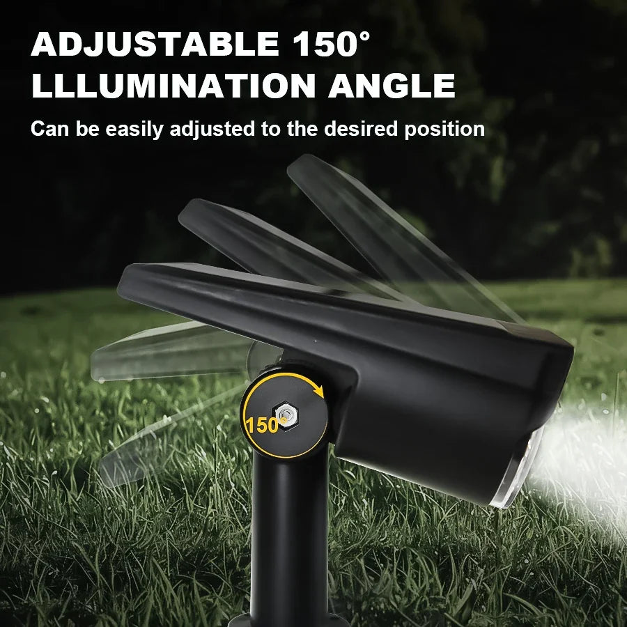 projecteur solaire jardin led rgb étanche ip65 moderne noir fixations oeilletsextérieur lumière