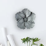 décoration murale fleurs artificielles céramique blanc gris moderne réaliste adhésif