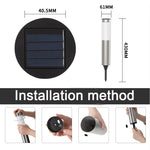 lampe solaire moderne argentée adhésive éclairage extérieur ip65 led vacances patio jardin