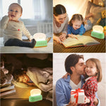 lampe table forme toast vert pastel grille souriant vintage mignonne rechargeable notice câble usb