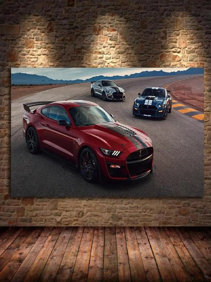 toile d'art moderne voiture sportive roses dorées visage humain mains fleur rouge noir blanc