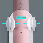 support mural brosse dents électrique adhésif blanc rose noir moderne minimaliste 24 35mm