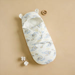 Sac couchage bébé fleurs animaux coton doux blanc rose pâle vert clair zip confortable