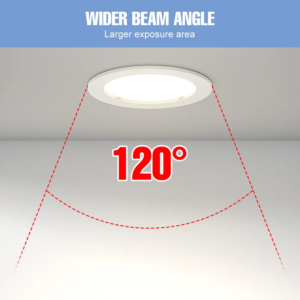 Downlight led blanc moderne encastrable 220v 5w 10w 15w 20w 25w cold white
