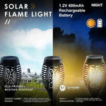 lampe torche solaire moderne motif ethnique autocontrôle panneau solaire lithium led noir contemporainextérieur