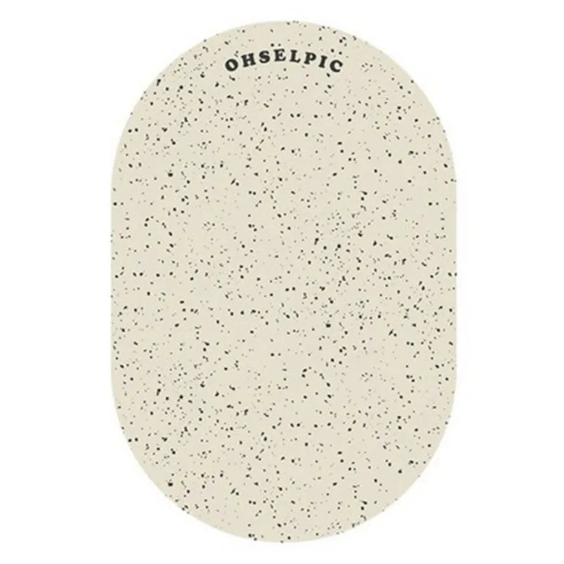 tapis salle bain antidérapant absorbant lavable blanc noir marron vert bleu moderne minimaliste points