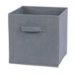 boîtes rangement réutilisables tissu non tissé beige gris noir bleu rose jaune vert poignées
