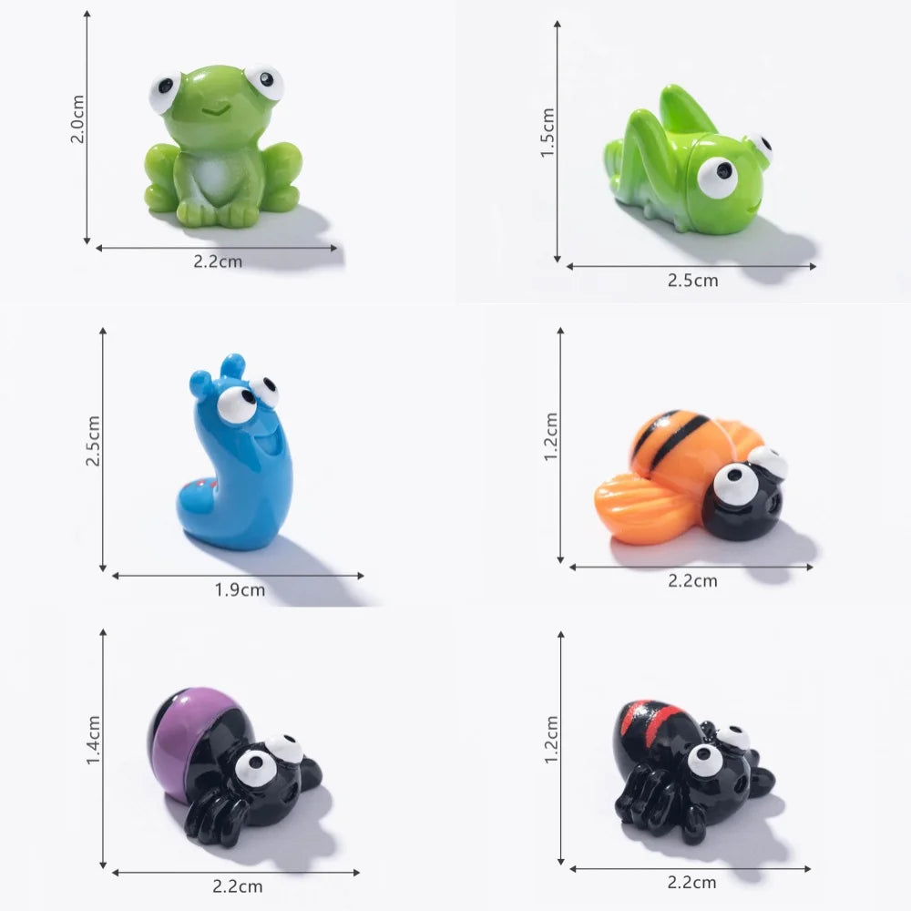figurines animaux résine escargot coccinelle ver abeille papillon simple cartoon micropaysage décoration jardin ornementalité