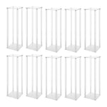 supports décoratifs transparents géométriques modernes événements pack 10 différentes couleurs