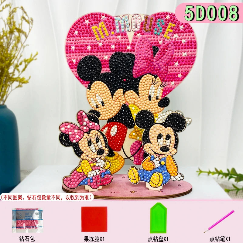 puzzle diamant multicolore dessins animés décoration artisanale pleine peinture spécial enfants anniversaire festive winnie