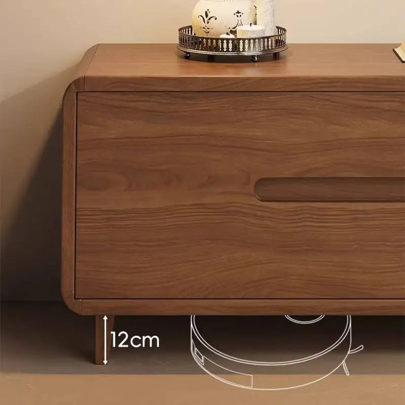 Meuble bas jaune style scandinave