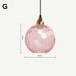 Suspension lumineuse moderne rose gris bleu ampoules intégrées texture granulée chambre salon