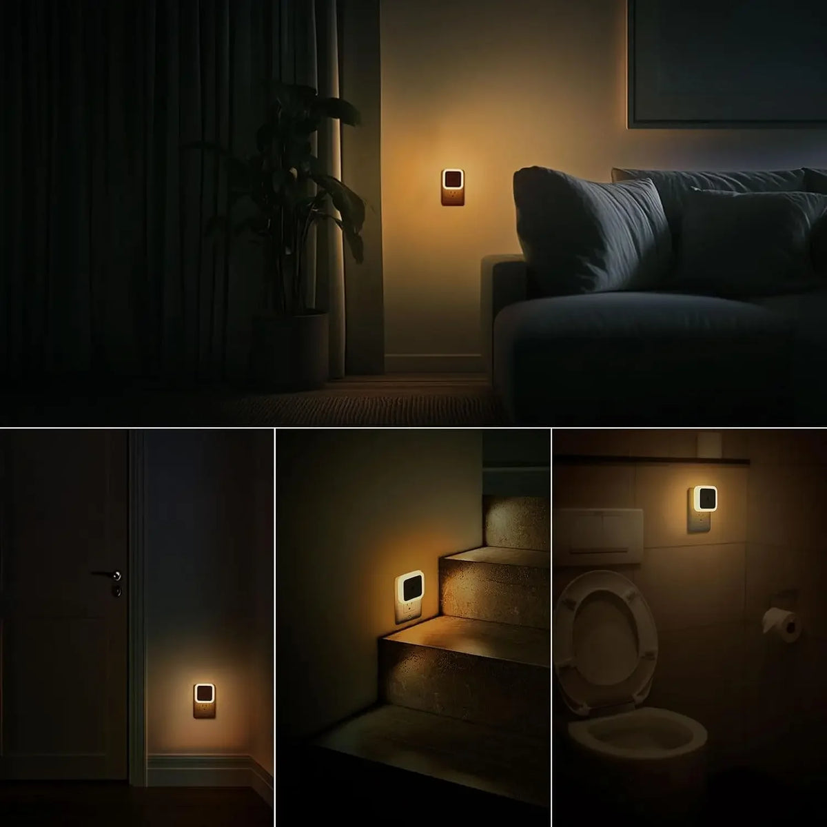 lampe nuit led blanc moderne minimaliste applique murale adhésive éclairage intérieur variable chambre enfant