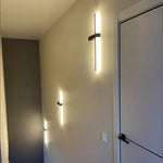 Applique murale LED noire vue de face