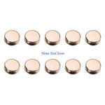 boutons pression métalliques modernes noir or argent opaques