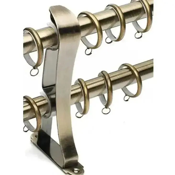Set de 4 supports tringle a rideau double emballes