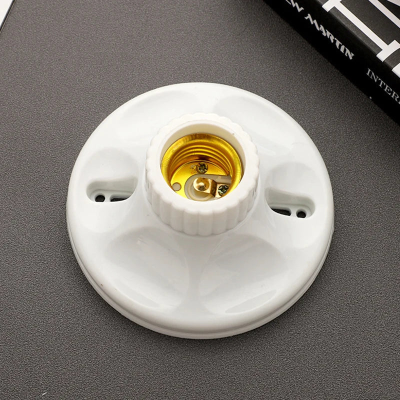 socquette ampoule e27 blanc rainurée moderne opale fixe support lampe minimaliste