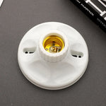 socquette ampoule e27 blanc rainurée moderne opale fixe support lampe minimaliste