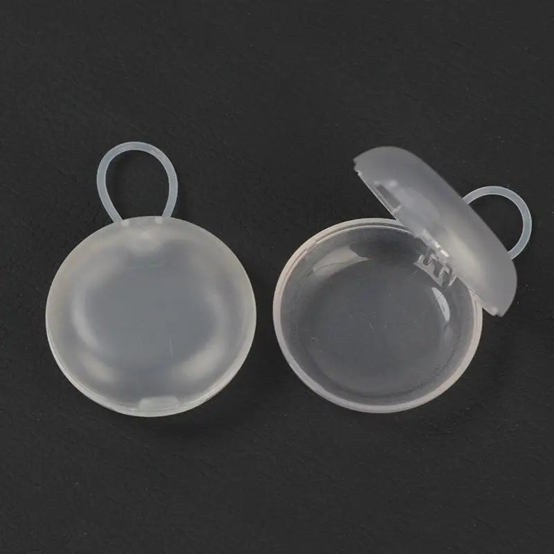 boîte rangement bouchons oreilles noir blanc compact annuel suspension bijoux accessoires rond matériau