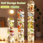 rangement jouets transparent boîte peluche réutilisable moderne enfant fixations adhésives guirlande lumineuse animaux