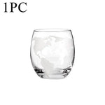 globe terrestre carafe whisky verres carte monde support bois bateau miniature transparent vintage