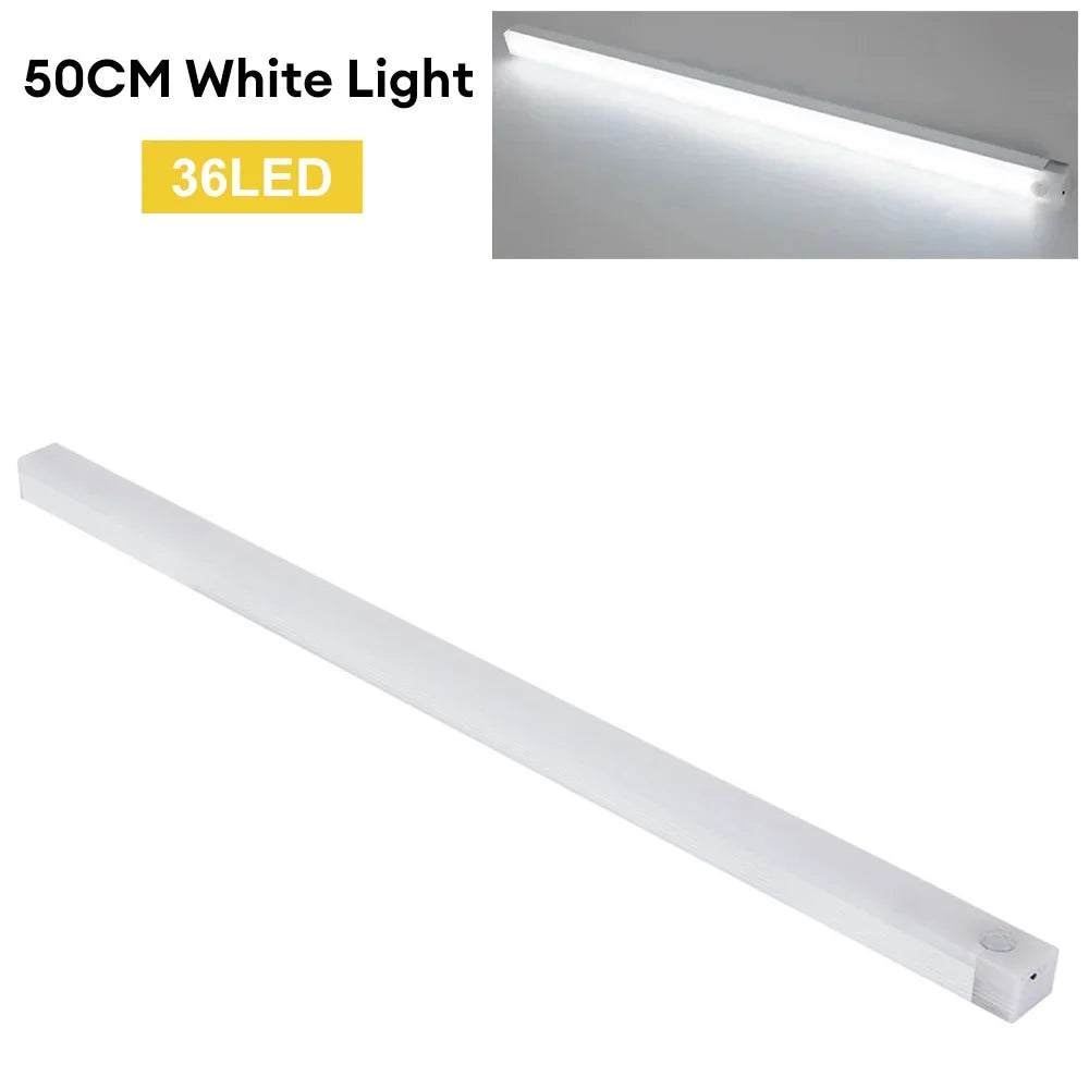 lampe led rechargeable détecteur mouvement blanc moderne 20cm 30cm 50cm type