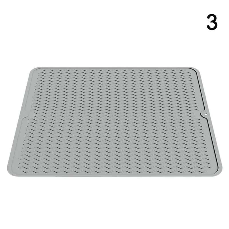 protector pad silicone gris perforé moderne adhésif cuisine respectueux environnement 50x40cm