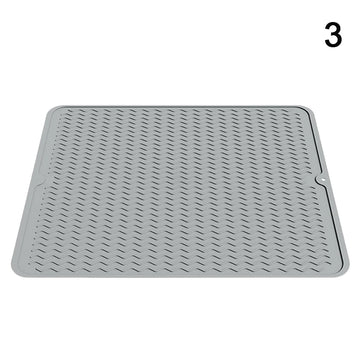protector pad silicone gris perforé moderne adhésif cuisine respectueux environnement 50x40cm