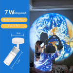 lampe projection lune moderne éclairage blanc gris éclairage intérieur plafonnier led opacité chambre salon