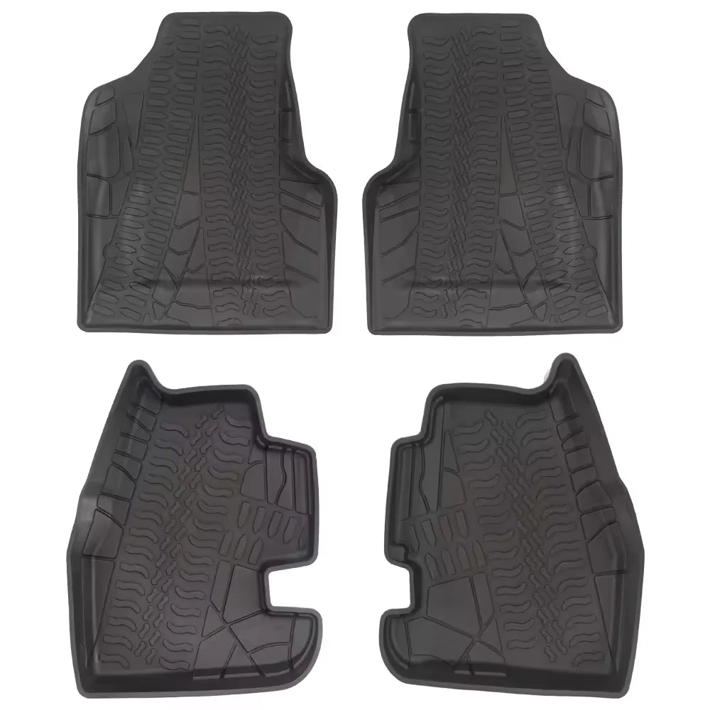 tapis sol voiture noir antidérapant insonorisé waterproof jeep wrangler tj 1997 2006 large surround