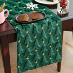 changement chemin table noël arbres étoiles dorées vert festif décoration maison festive opalescent longueur