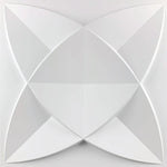 décoration murale panneau 3d blanc triangles géométriques moderne imperméable résistant humidité 30x30cm