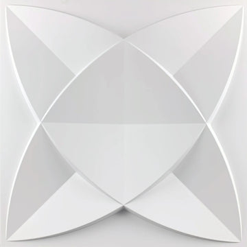 décoration murale panneau 3d blanc triangles géométriques moderne imperméable résistant humidité 30x30cm