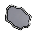 tapis moderne antidérapant gris noir blanc bol animal absorption confortable