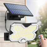 lampe solaire extérieur led ip65 noir gris blanc automatique